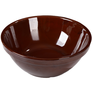 陶瓷老式大号带盖和面瓦盆土陶厨房家用晒酱活揉面盆耐高温不沾面