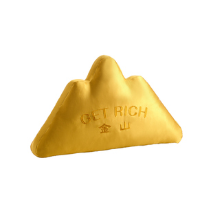 靠金山刺绣靠山靠垫企业定制福利礼物抱枕办公室工位腰靠靠枕新年