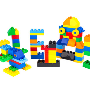 兼容某高大颗粒积木玩具儿童益智拼装拼插男女孩2-3-4-6开发智力