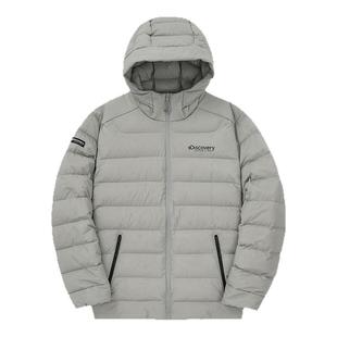 Discovery探索户外防泼水轻薄羽绒服90鹅绒连帽防寒保暖外套男冬