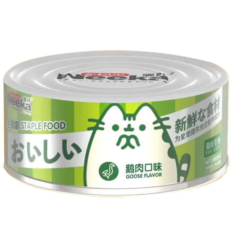 呢咔主食猫罐头24罐混合口味鸡肉鸭肉牛肉鱼油无谷全价成幼猫湿粮