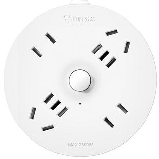 公牛圆形插座多功能带usb插孔拓展排插板宿舍学生插线板带线1.8米