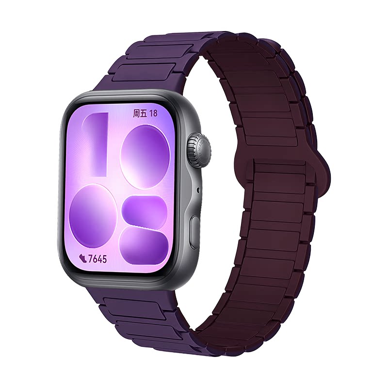 AW适用华为FIT5/4/3磁吸硅胶表带