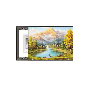 风景电表箱装饰画免打孔山水遮挡壁画配电箱电闸电源总开关盒挂画