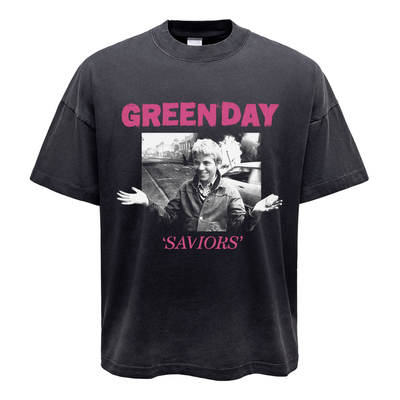 GreenDay短袖潮牌青年透气印花