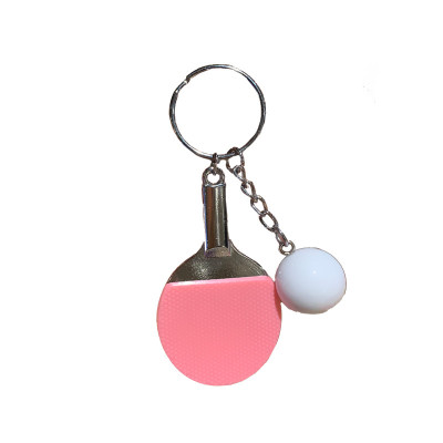 乒乓球挂件定制刻字学生包锁匙扣