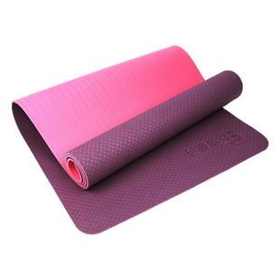 TPE瑜伽垫定制印logo名字 橡胶防滑加厚初学者瑜珈健身垫刻体位线