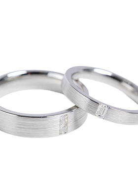 999足银镶嵌培育钻或莫桑钻戒