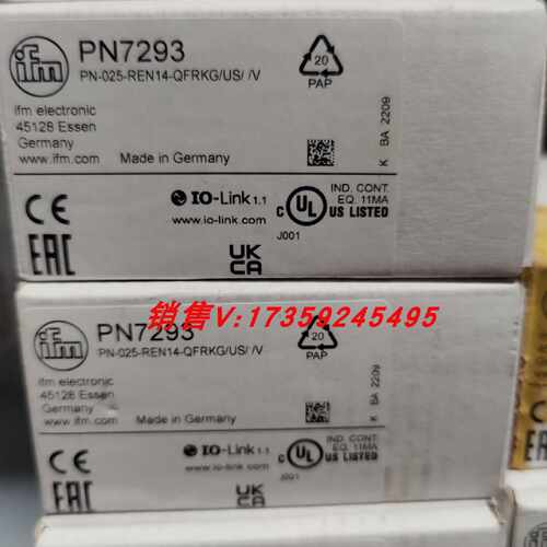 议价IFM PN7293 PN7304 PN7571 PN7593 PN7671 易福门 全新原装正