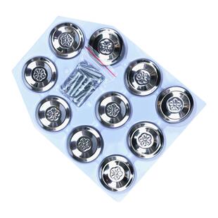 201不锈钢圆形梅花拉手 抽屉门拉手 圆形衣橱柜门小把手 家具五金