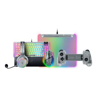 雷蛇幻影白系列电竞套装