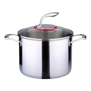菲仕朗18/10不锈钢深汤锅炖锅家用煮粥煲汤不粘锅24cm