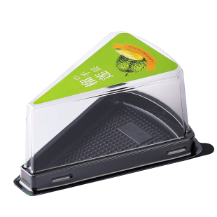 三角形蛋糕盒慕斯切块西点打包盒6/8寸榴莲千层切件烘焙包装盒子