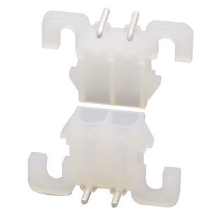 63080接插件 6.35mm间距 实心针弯针针座 电梯插头汽车连接器插座