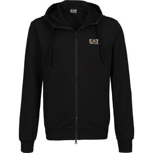 Armani/阿玛尼EA7男士2025新款美式休闲夹克纯棉连帽开衫卫衣外套