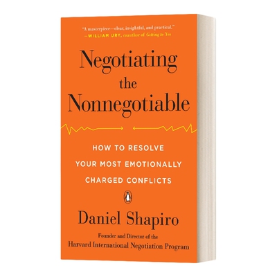 英文原版 Negotiating the Nonnegotiable 不妥协的谈判 哈佛大学经典谈判心理课 英文版 进口英语原版书籍