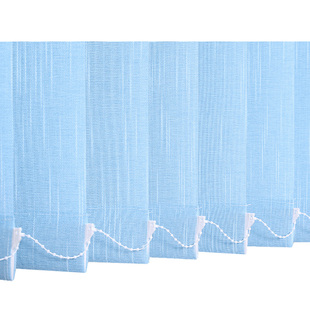 垂直帘竖式百叶窗帘办公室书房阳台落地窗遮光隔断门帘左右拉竖帘