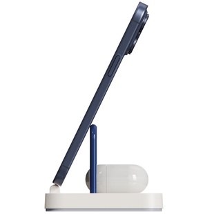 制糖工厂硬糖二合一快充底座适用苹果iPhone耳机AirPods桌面充电手机支架C口全设备任意充