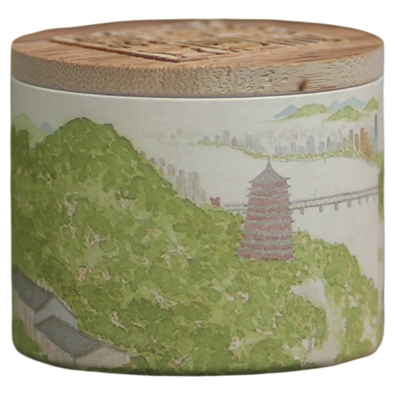十里西湖文创杭州特产龙井茶叶桂花红茶罐盒伴手礼旅游纪念品礼物