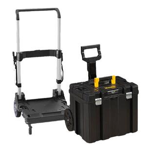 史丹利移动工具箱55L工具盒收纳箱大号拉杆箱塑料箱FMST1-75753