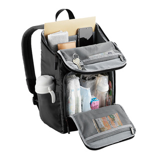 Elecom宜丽客双肩包轻便学生通勤背包休闲奶爸包旅行母婴包妈咪包