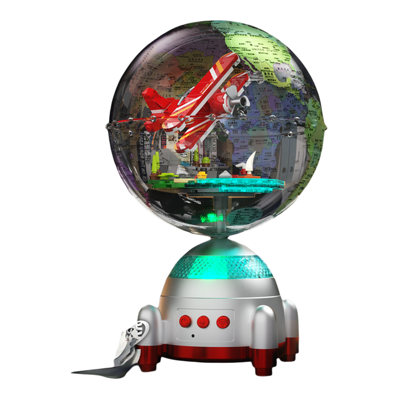 【AI新时代】地球仪积木