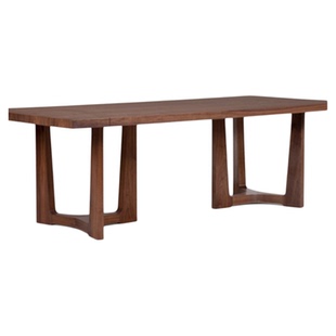 北美黑胡桃木餐桌简约现代书桌原木大板桌全实木书桌工作台会议桌