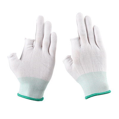 女士上班手套漏手指头触屏工作薄