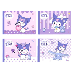 库洛米a4儿童画画本加厚空白图画本幼儿园男生小学生用女孩绘画本速写美术本子画纸素描涂鸦本册手绘本涂色本