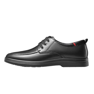 奥康皮棉鞋男冬季加绒2026新款真皮爸爸男士秋冬商务休闲皮鞋男款