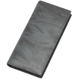 金利来钱包男士薄款真皮商务长款零钱夹双色牛皮银包多卡位皮夹