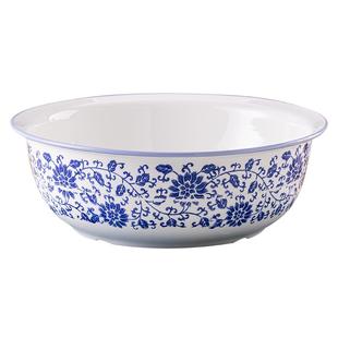 和面盆家用陶瓷加厚特大号发面盆不粘老式揉面盆厨房洗菜盆大汤盆