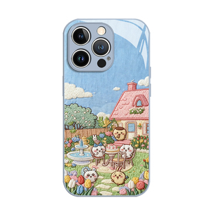毛茸茸chiikawa适用苹果17promax手机壳iphone16pro毛绒15plus乌萨奇14小八13mini冬天12新款11女x/8/xr/xs/7