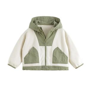 【商场同款】马克珍妮男童山系户外拼接摇粒绒外套春秋上衣241060