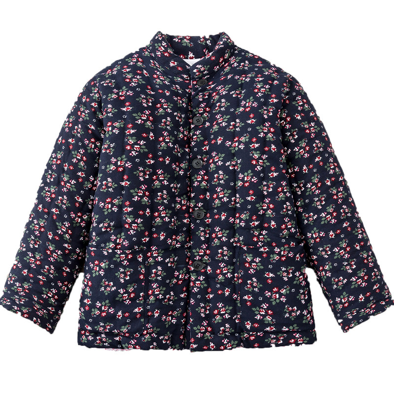 纯手工棉花棉衣女冬季加厚保暖棉服奶奶居家大码棉袄妈妈装外套