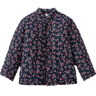 纯手工棉花棉衣女冬季加厚保暖棉服奶奶居家大码棉袄妈妈装外套