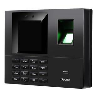 得力人脸考勤机指纹打卡机面部识别公司企业员工上下班签到机打卡器工地打卡手机智能脸部云考勤机刷脸一体机