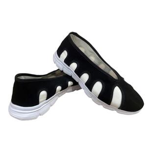 武当太极鞋云勾道士洒鞋女缓震PU底十方鞋武术功夫鞋男晨练帆布鞋