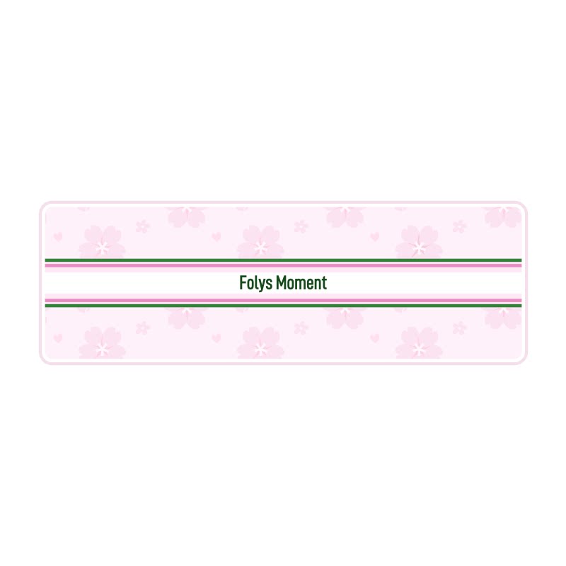 FolysMoment春日樱花运动隔脏巾