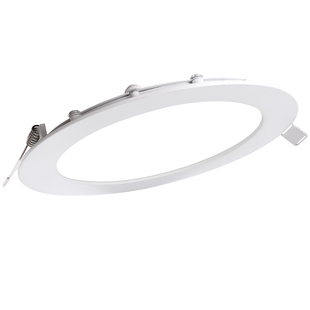 超薄LED筒灯射灯LED面板灯圆形9W12W18W洞桶天花灯嵌入式格栅孔灯