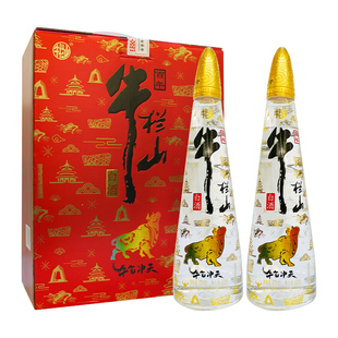 牛栏山二锅头百年京韵43度500ml*2瓶牛气冲天礼盒浓香型优级白酒