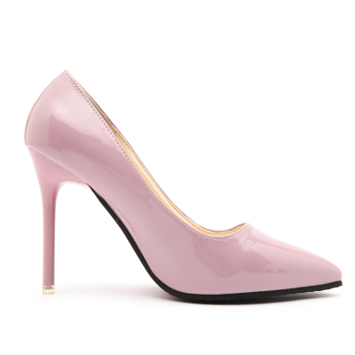 裸色防水台春秋性感34码高跟鞋