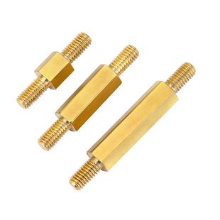 双头六角螺柱铜柱双头螺丝柱连接杆支撑柱外螺纹隔离柱两头牙M3M4