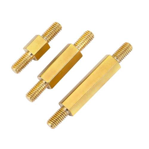 双头六角螺柱铜柱双头螺丝柱连接杆支撑柱外螺纹隔离柱两头牙M3M4