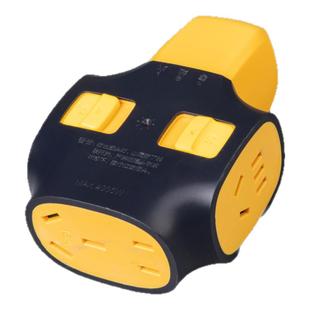 纯铜排插4000W大功率16A地拖插板带线插线板拉不脱自锁带锁插座