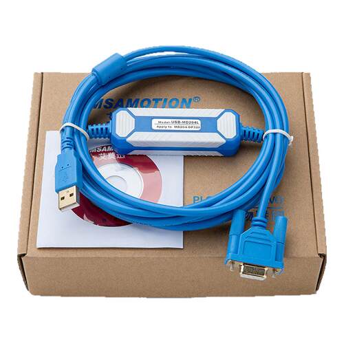 艾莫迅适用于信捷文本OP320-A触摸屏MD204L/306L下载线USB-MD204L
