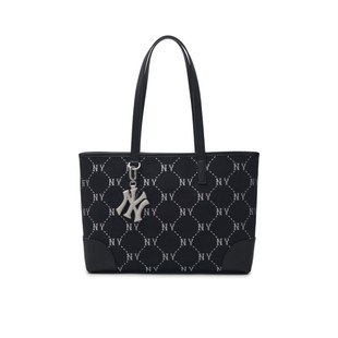 MLB 复古老花满印时尚休闲单肩斜挎包手提包大号托特包3AORL014N