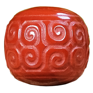 正宗南红回纹老型桶珠配腰散珠顶隔珠金刚星月菩提猴头手串配饰品