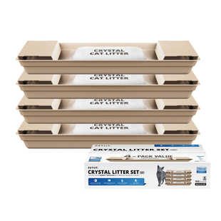 小佩水晶猫砂PH猫砂套装双翼自动猫砂盆专用强吸水除臭免清理抑菌
