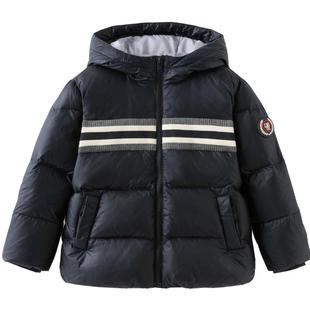 【抗菌绒】戴维贝拉2025冬新款男童学院风羽绒服儿童男孩防水外套